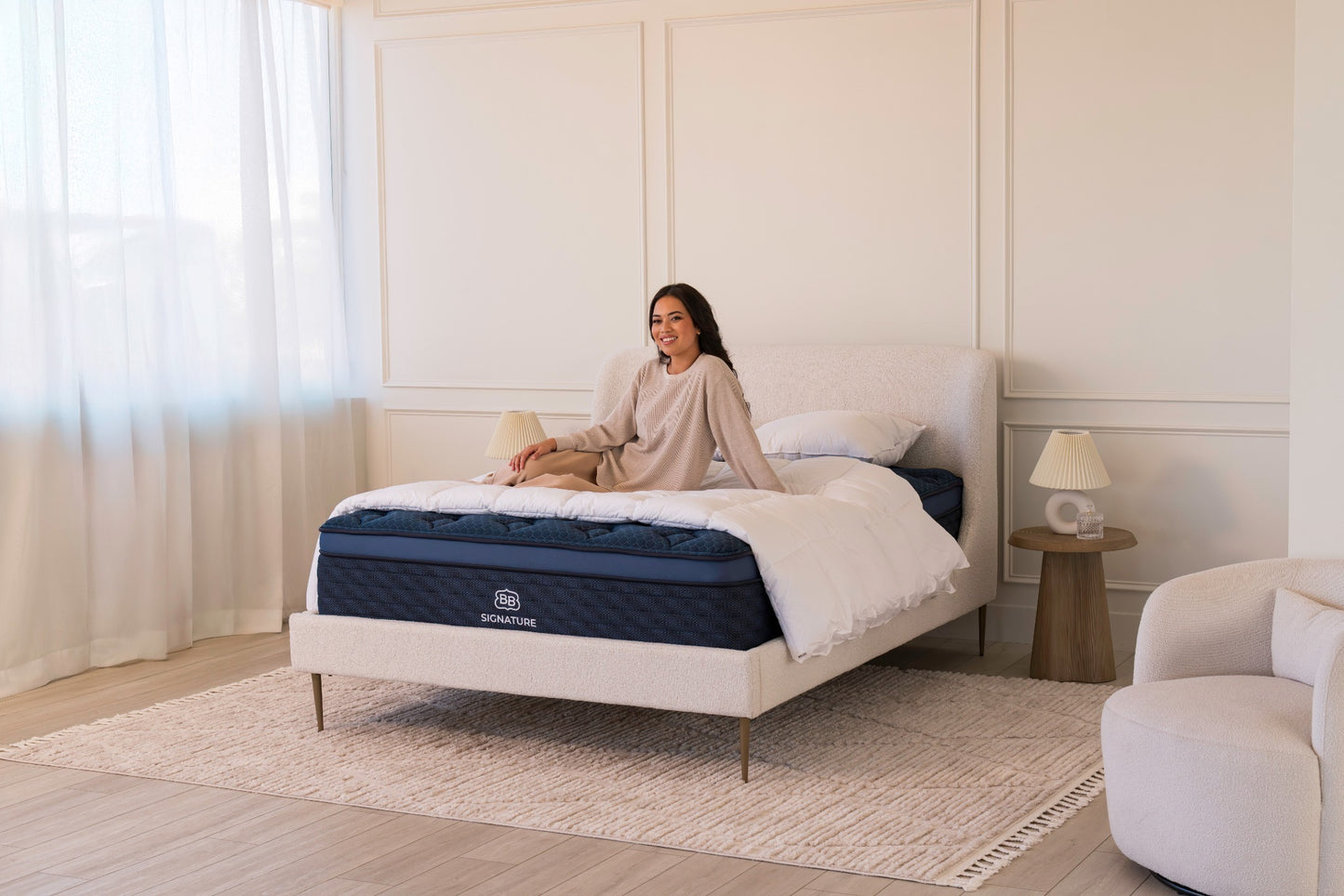 Signature Hybrid Mattress With Cloud Cooling Pillowtop
